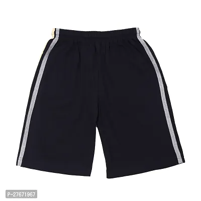 Stylish Black Cotton Printed Shorts For Boys-thumb2