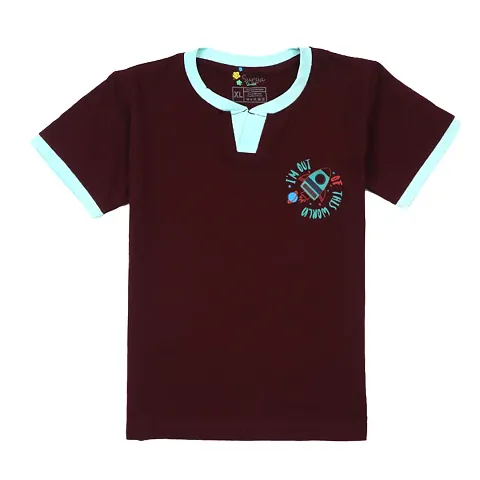 Stylish Cotton Printed T-Shirt For Boys