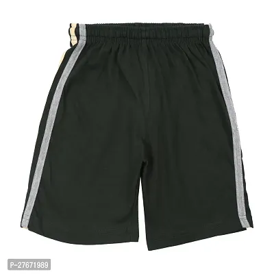 Stylish Green Cotton Printed Shorts For Boys-thumb2