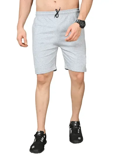 Stylish Cotton Solid Regular Shorts For Men