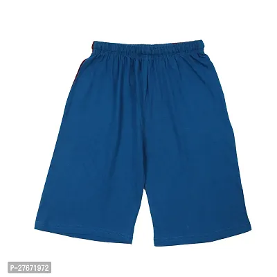 Stylish Blue Cotton Printed Shorts For Boys-thumb2