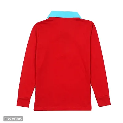 Stylish Red Cotton Printed Tshirt For Boys-thumb2
