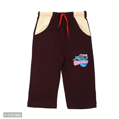 Stylish Maroon Cotton Printed Shorts For Boys