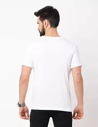 White Cotton Tshirt For Men-thumb1