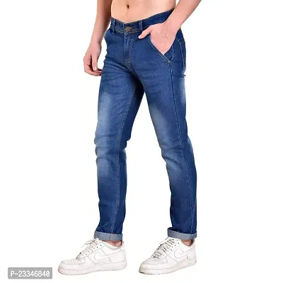 Mark Tailor Men's Slim Fit Denim Jeans (MT-CrossDB-09_30_Blue_30)-thumb4