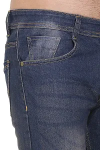 JINJLR Men's Regular Fit Denim Jeans - Brown-thumb4