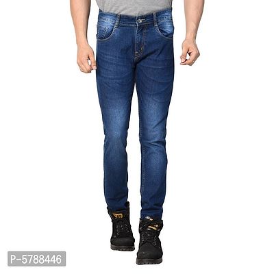 Men's Regular Fit Denim Jeans-thumb0