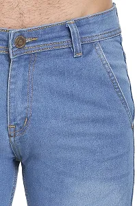 JINJLR Men's Regular Fit Jeans - Light Blue-thumb4