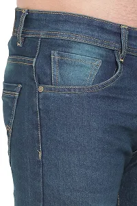 JINJLR Men's Blue Regular Fit Denim Jeans-thumb4
