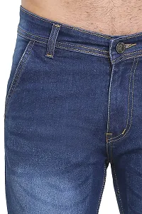 JINJLR Men's Regular Fit Denim Jeans - Dark Blue-thumb4