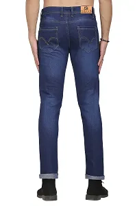 JINJLR Men's Regular Fit Denim Jeans - Carbon Blue-thumb3