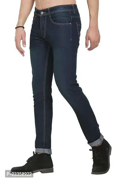 JINJLR Men's Regular Fit Jeans Blue-thumb2