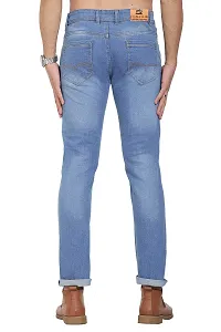 JINJLR Men's Regular Fit Jeans - Light Blue-thumb3