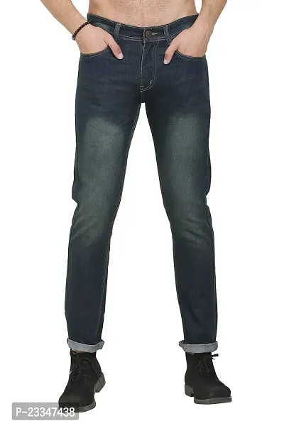 JINJLR Men's Regular Fit Denim Jeans - Dusty Grey-thumb0