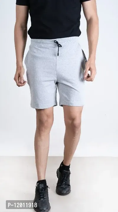 Stylish Cotton Solid Shorts For Men