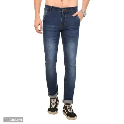 Stylish Polycotton Jeans For Men-thumb0