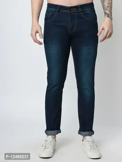 Stylish Polycotton Jeans For Men-thumb0
