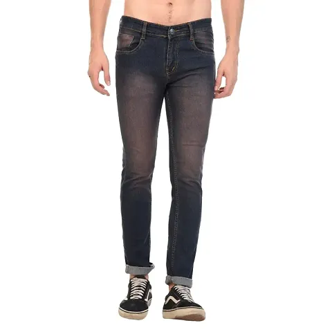 Mens Trendy Regular Fit Denim Jeans