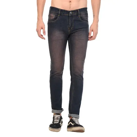 Trendy Charcoal Color Jeans For Men