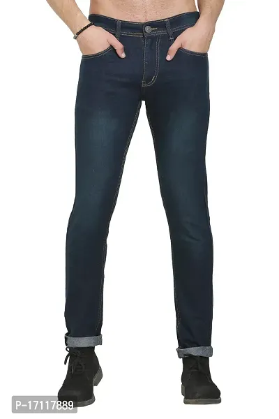 Classic Denim Solid Jeans For Men