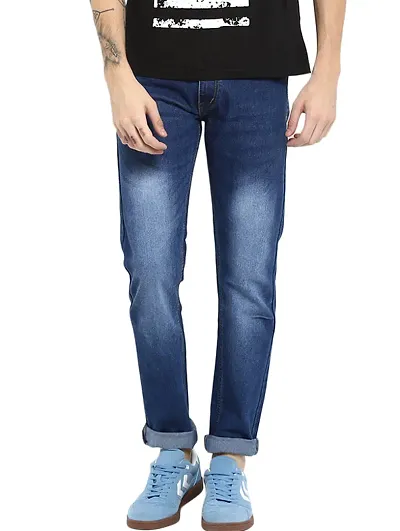 Mens Top Selling Denim Slim Fit Low-Rise Jeans