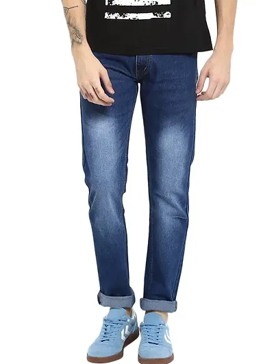 Classic Solid Jeans For Men