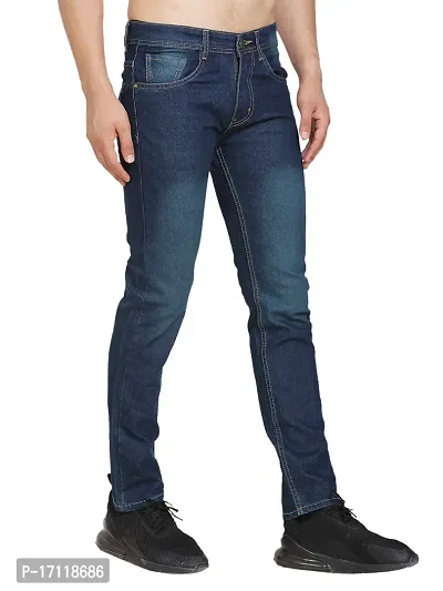 Classic Denim Solid Jeans For Men-thumb0