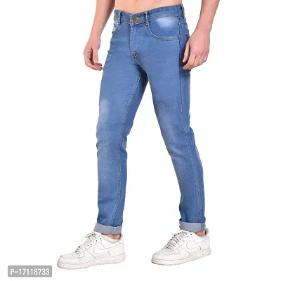 Classic Denim Solid Jeans For Men