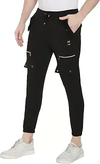 Wild Magic Track Pants for Men's Regular Fit and Sportwears (M) Black-thumb1