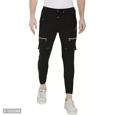 Wild Magic Men's Comfortable Regular Fit Track Pants for Workout and Casual Wear (34, Guci)