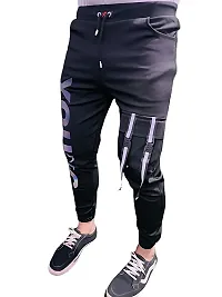 Wild Magic Classic Men's Trackpants with Regular Fit for Casual and Athletic Activities-thumb1