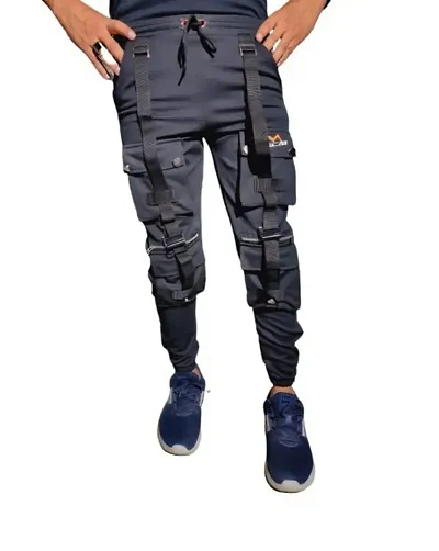 Track Pants for Mens Regular Fit and Sportwears Black
