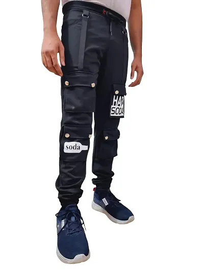 Wild Magic Trending Track Pants for Men's | Cargo Pants | Fashionable Joggers (28)