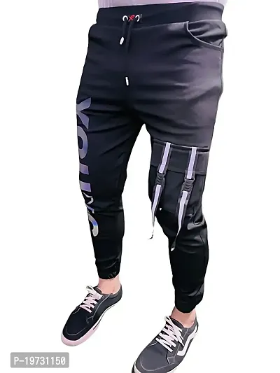 Wild Magic Men's Regular Fit Lycra Blend Joggers Track Pant-thumb2