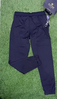 Gazzet Washed, Printed, Self Design Men  Women Black Track Pants (Size-30)-thumb1