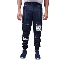 Wild Magic Track Pant for Men - Regular Fit Track Pants with Unique Design for Maximum Style  Comfort - Everyday Use Lowers for Men (28) Black-thumb2