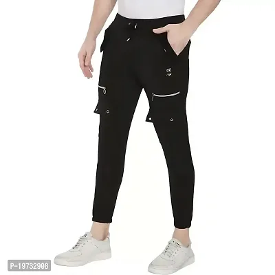 Wild Magic Men's Comfortable Regular Fit Track Pants for Workout and Casual Wear (34, Guci)-thumb2