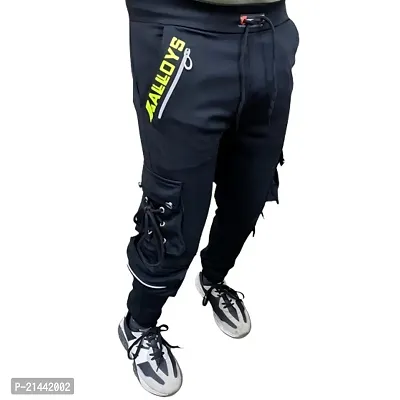 EL Jogers Stylish Men's Black Track Pants - Comfortable Athletic Trousers-thumb0