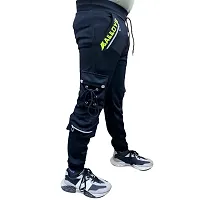 EL Jogers Stylish Men's Black Track Pants - Comfortable Athletic Trousers-thumb1