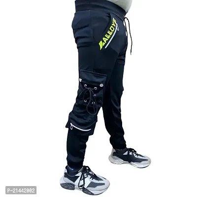 EL Jogers Stylish Men's Black Track Pants - Comfortable Athletic Trousers-thumb2