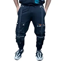EL Jogers Men's Cargo Trousers Black Men's Pants-thumb1