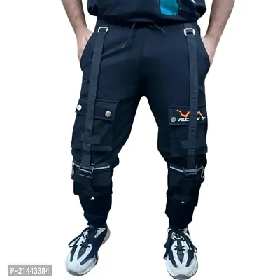 EL Jogers Men's Cargo Trousers Black Men's Pants-thumb2