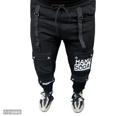 EL Jogers  Elevate your casual style with these Men's Cargo Black Pants.-thumb0