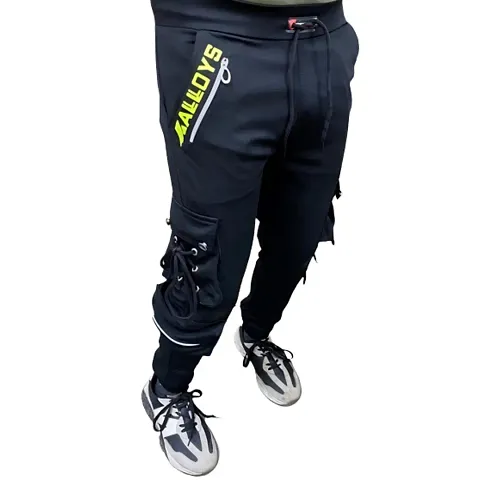 Mens Casual Cargo Pant, Tapered Fit, Mid Rise, Ankle Length Multi-Pocket Stretchable Cargos for Men, Trousers
