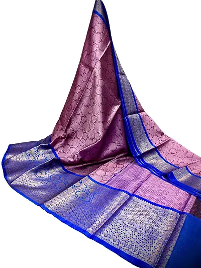 Attractive Cotton Silk Saree with Blouse piece 