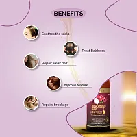 Red Onion Hair Oil Enriched With Vitamin E, A, C  B-Complex - Natural Oil Blend for Hair Growth  Strength - Free From Mineral Oil, Artificial Color  Synthetic Fragrance - 200ml-thumb1