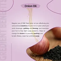 Red Onion Hair Oil Enriched With Vitamin E, A, C  B-Complex - Natural Oil Blend for Hair Growth  Strength - Free From Mineral Oil, Artificial Color  Synthetic Fragrance - 200ml-thumb4