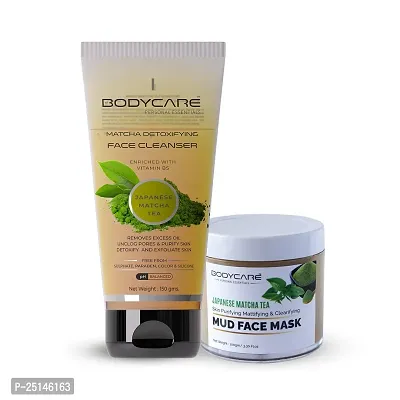 Skin Purifying Japanese Matcha Green Tea Face Care Combo (Matcha Tea Face Wash - 150g + Matcha Tea Face Pack - 100g )