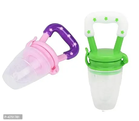 Silicone Baby Fresh Fruit Food Feeder/Pacifier Feeder Nibbler/Fruit Dummy Pack Of 2-thumb0