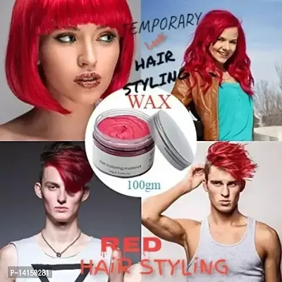 New Temporary Hair Color Wax Red Hair